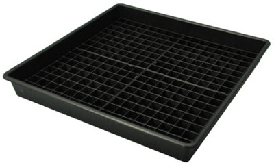 100 Litre Spill Tray with Removable Bunding Grids Capacity 100x100x12cm