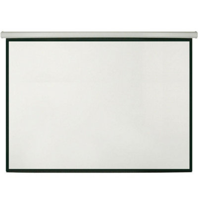 100" Manual Pull Down Projector Screen 4:3 Wall Ceiling Mount Home Movie Cinema