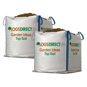 100% Natural Fertile Safe Soil Conditioner Plant Garden Landscaping Top Soil 2 x Dumpy Bags