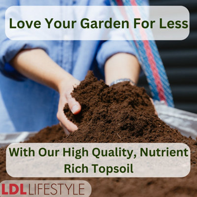 100% Natural Fertile Safe Soil Conditioner Plant Garden Landscaping Top Soil & Organic Compost Mix Dumpy Bag