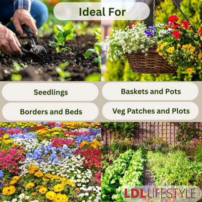 100% Natural Fertile Safe Soil Conditioner Plant Garden Landscaping Top Soil & Organic Compost Mix Dumpy Bag