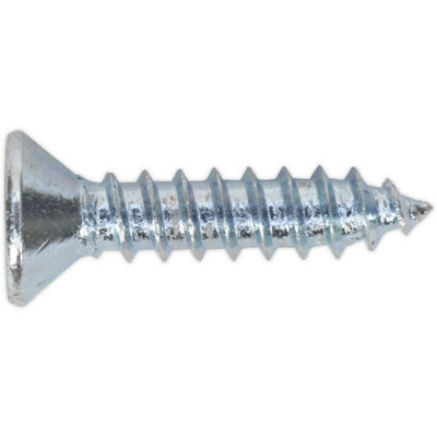 100 PACK 3.5 x 16mm Self Tapping Countersunk Screw - Pozi Head - Fixings Screw
