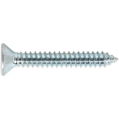 100 PACK 6.3 x 44mm Self Tapping Countersunk Screw - Pozi Head - Fixings Screw