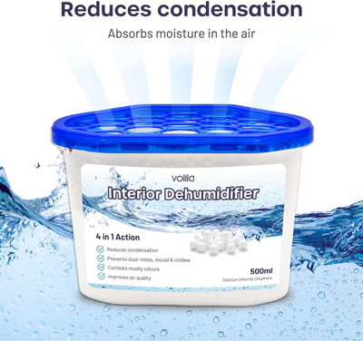 100 Pack Disposable Dehumidifier Tubs Superb Condensation Absorbers 500ml for Home - 4