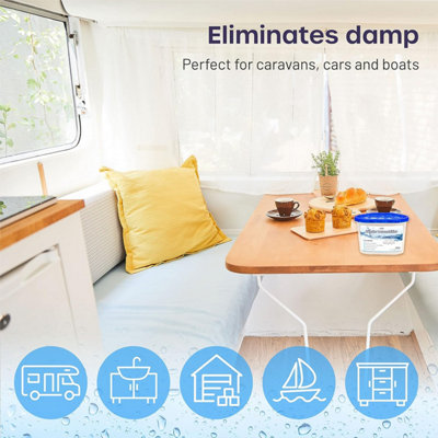 100 Pack Disposable Dehumidifier Tubs Superb Condensation Absorbers 500ml for Home - 7