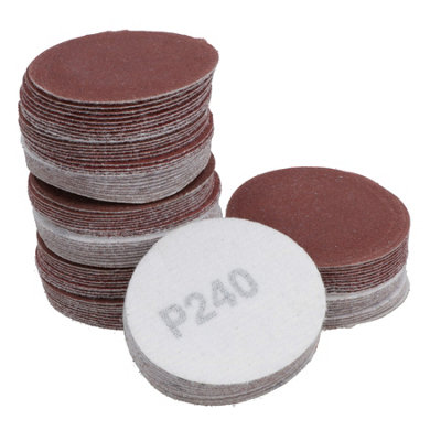 100 Pack Hook/Loop DA Sanding Grinding Abrasive Pad 240 Grit Discs 2" (50mm)