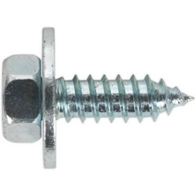100 PACK M14 x 3/4 Inch Acme Screw with Captive Washer - Zinc Plated Fixings