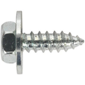 100 PACK M8 x 1/2 Inch Acme Screw with Captive Washer - Zinc Plated Fixings