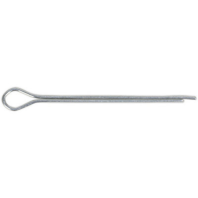 100 Pack of 1.6mm x 25mm Split Pins - Zinc Plated Steel Cotter Pins for Secure Fastening