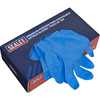 100 PACK Premium Disposable Nitrile Gloves - Extra Large - Powder Free - Durable
