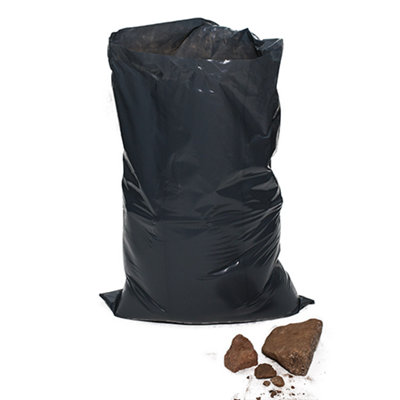 100 PACK PROGUARD BLACK HEAVY DUTY RUBBLE SACK 510 X 760MM