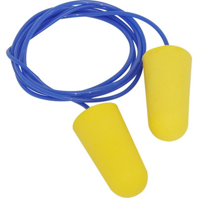 100 PAIRS Disposable Single Use Corded Ear Plugs - Noise Protection ...