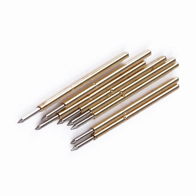 100 Pcs Spring Test Probes with 0.68mm Round Metal Needles
