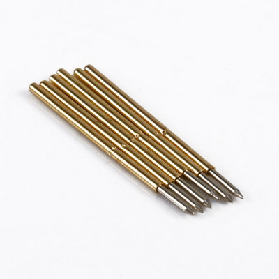 100 Pcs Spring Test Probes with 0.68mm Round Metal Needles