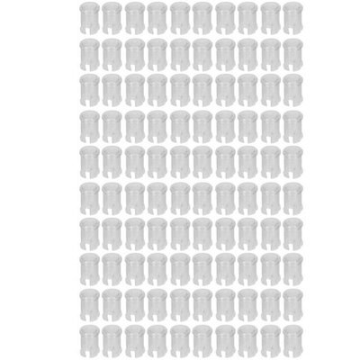 100 Pcs Transparent 5mm Nylon LED Light lids-Protective Covers for Diodes