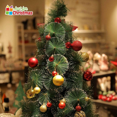 Red and gold 2025 christmas baubles