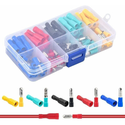 100 Pieces Electrical Terminals Round Electrical Terminals Electrical ...