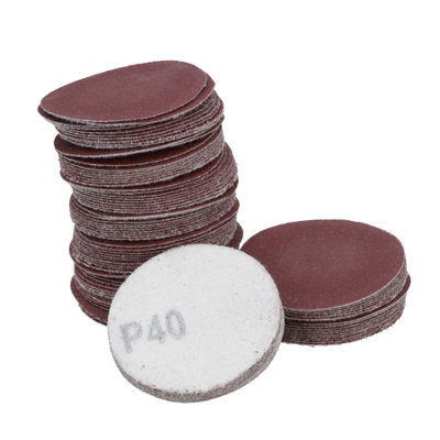 100 Pk Hook/Loop DA Sanding Grinding Abrasive Pad Mixed Grit Discs 2" (50mm)