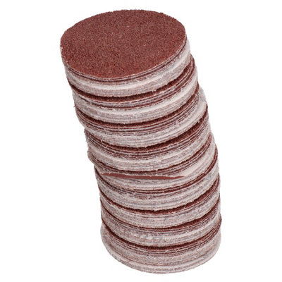 100 Pk Hook/Loop DA Sanding Grinding Abrasive Pad Mixed Grit Discs 2" (50mm)