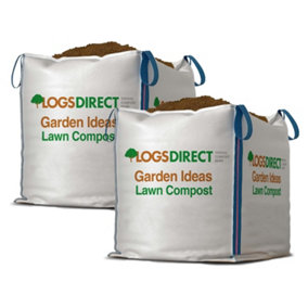 100% Recycled Peat Free High Nutrients Garden Landscape Soil Fertiliser Lawn Compost 2 x Dumpy Bags