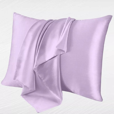 100% Soft Anti Allergic Satin Silk Pillowcases Pair Pack of 2 Luxury Anti Hairfall Pillow Covers