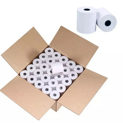 100 Thermal Rolls Cash Credit Card Machine Receipt Paper Till Roll 57x40mm