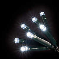 100 Warm White LED Connectable Lights Super-Long 9.9m with 3m Lead Wire