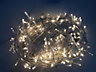 100 Warm White LED's 10m/32ft Clear Cable BATTERY Power Connectable Indoor Outdoor Waterproof String Lights Garden Party