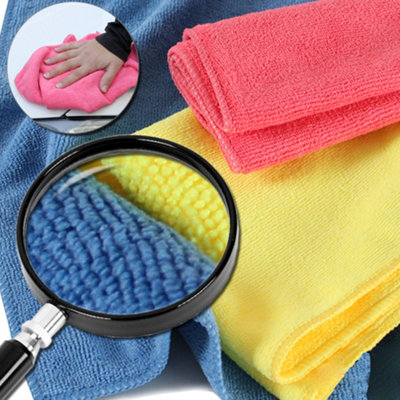 100 washable microfibre cloths (35cmx35cm) - colourful