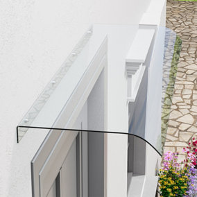 100 x 40 cm Awning for Door Window Exterior Front Door Overhang Awning Window Door Cover for Rain Sunlight Protection