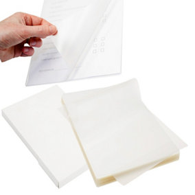 100 x A4 (210mm x 297mm) 150 Micron Gloss Finished Laminating Pouches For Home & Office