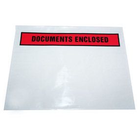 100 x A6 Printed (112 x 162mm) Document Enclosed Wallets