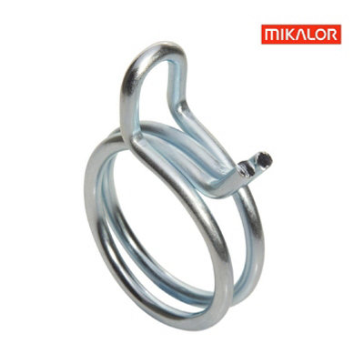 100 x Assorted Mikalor Double Wire Spring Clips Silicone Vacuum Hose Pipe Clamps - 4