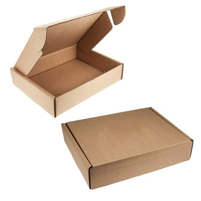 100 x Brown 10 x 6 x 4" (250x150x100mm) Packing Shipping Mailing Postal Strong Single Wall Die Cut Boxes