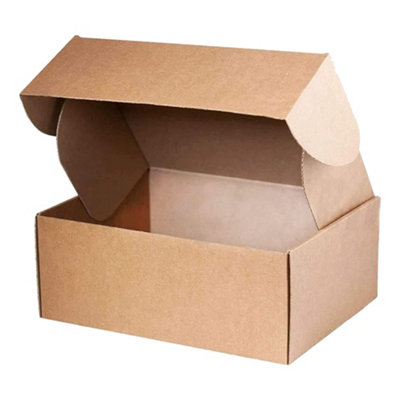 100 x Brown 12 x 10 x 4" (300x250x100mm) Packing Shipping Mailing Postal Strong Single Wall Die Cut Boxes