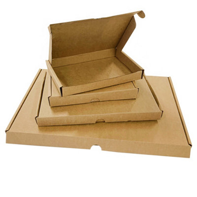 100 x Brown C4 (332x245x22mm) Strong Cardboard Large Letter Max Size Postal Mailing Shipping PIP Boxes