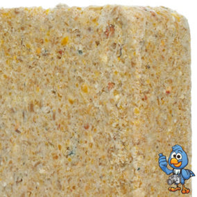 100 x BusyBeaks Peanut Suet Fat Blocks - Premium Grade High Protein Bird Food For Wild Birds