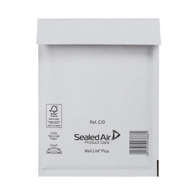 100 x C/0 MailLite White Padded Envelopes