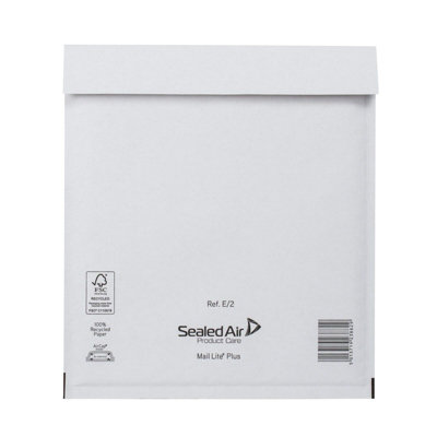 100 White Padded Bubble Mailers 200x275mm (D14) – Self-Seal Kraft Envelopes With Bubble Lining For Shipping & Protection