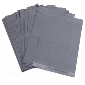 100 x Grey 14x19" (355x482mm) Self Adhesive Tear Resistant Postage Mailing Bags