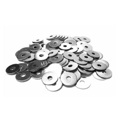 100 x Imperial SAE Steel Backing Washers for 1/4" Blind Pop Rivets Size: 1/4" x 1" - 5