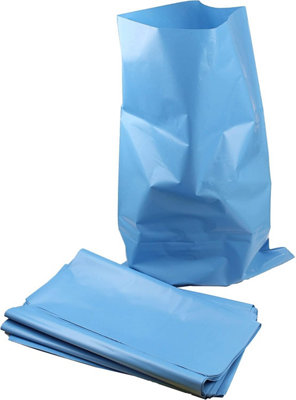 100 x Kingfisher Blue Heavy Duty Rubble Sacks Bags Builders Rubbish Waste 40L