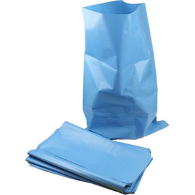 100 x Kingfisher Blue Heavy Duty Rubble Sacks Bags Builders Rubbish Waste 40L