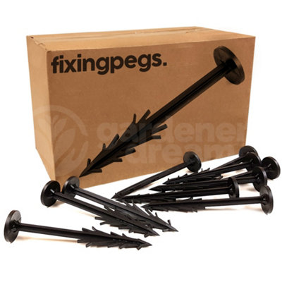 100 x Landscape Garden Weed Suppressent Pegs