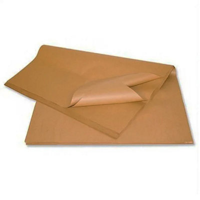 100 x Large Sheets Of Brown Ribbed 19 x 29.5