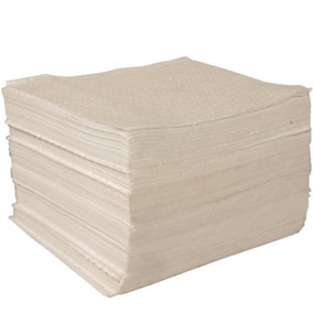 100 x Oil and Fuel Medium Weight Absorbent Pads