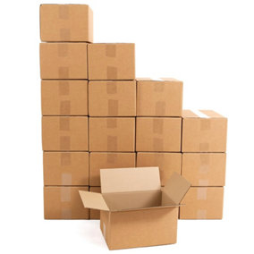 100 x Packing Shipping Mailing Large Single Wall 18 x 12 x 10" (457x305x254mm) Postal Cardboard Boxes