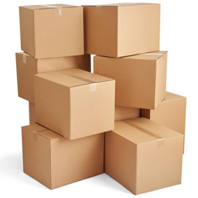 100 x Packing Shipping Mailing Large Single Wall 18 x 12 x 3" (457x305x76mm) Postal Cardboard Boxes