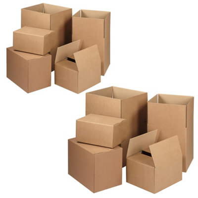 100 x Packing Shipping Mailing Medium Single Wall 12 x 9 x 3" (305x229x76mm) Postal Cardboard Boxes - 3