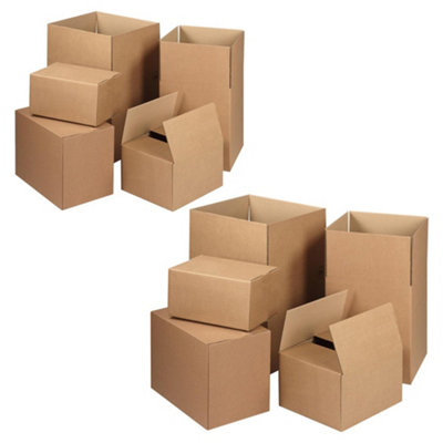 100 x Packing Shipping Mailing Medium Single Wall 12 x 9 x 9" (305x229x229mm) Postal Cardboard Boxes - 3